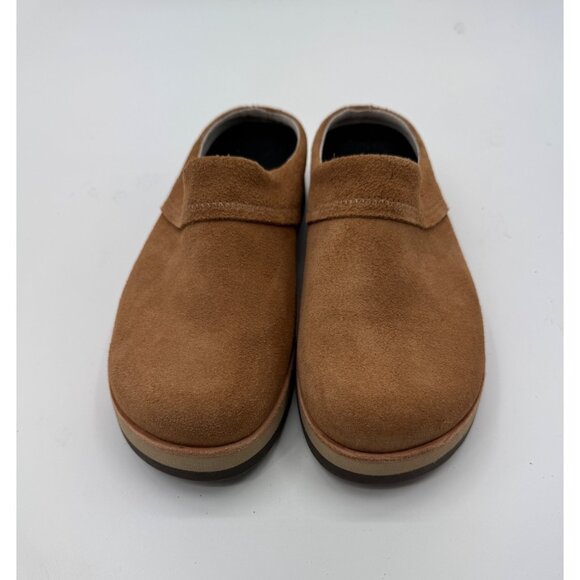 Merrell Suede Juno Slip-On Clogs Womens Size 8 Light Brown Comfort Casual Shoe - Picture 2 of 8